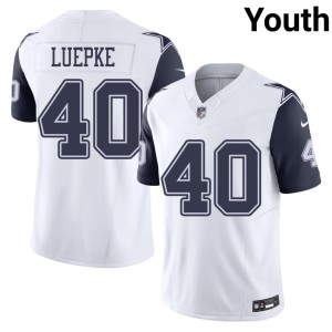 The Pokes Hunter Luepke #40 Color Rush Youth Game White Jerseys 906762-346