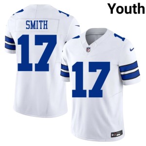 Dallas #17 Jaden Smith White Youth Game Jersey 750271-866