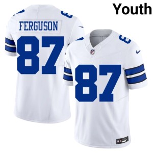 DAL Cowboys White Jake Ferguson #87 Youth Stitched Jerseys 295828-468