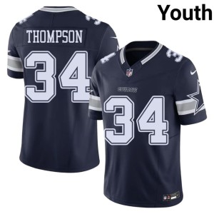 Dem Boys Jalen Thompson NFL #34 Navy Youth Jerseys 946363-307