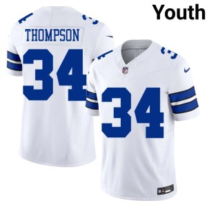 D-Boys Jalen Thompson #34 Youth White NIL Jerseys 359877-175