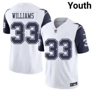 Dem Boys White Javonte Williams #33 NFL Youth Color Rush Jerseys 611646-376