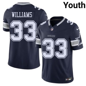 Cowboys Navy Javonte Williams #33 Youth 2026-27 Jerseys 479156-713