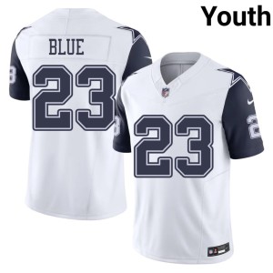 Dallas Cowboys Youth Jaydon Blue White Color Rush Stitched #23 Jersey 788592-722