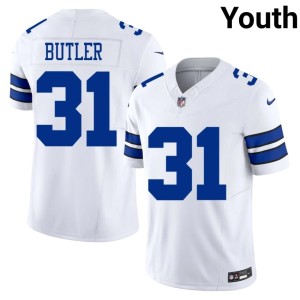 DAL Cowboys Josh Butler White #31 Youth Official Jersey 508333-193