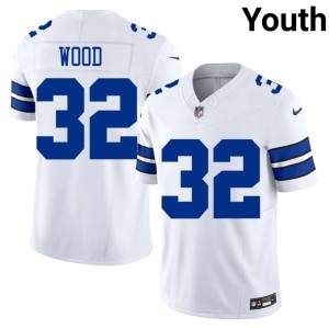 Cowboys Youth Julius Wood NIL White #32 Jersey 970358-867