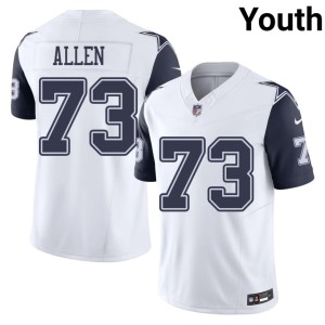 The Pokes #73 Youth NFL White Color Rush Larry Allen Jerseys 340052-370