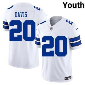DC #20 Youth White Malik Davis NIL Jersey 312541-183