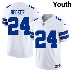 Lone Star Cowboys #24 Malik Hooker NFL White Youth Jersey 972427-579
