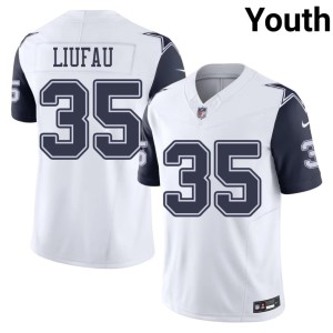 Cowboys #35 Marist Liufau Color Rush White Youth 2026-27 Jersey 420294-692