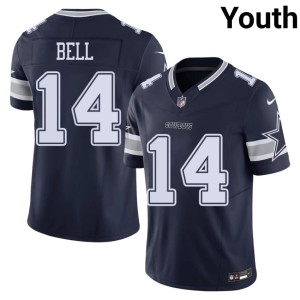 D-Boys #14 Navy Football Markquese Bell Youth Jersey 908410-350