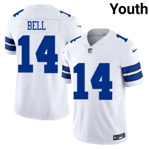 DAL Cowboys Youth Markquese Bell NFL White #14 Jersey 419816-423