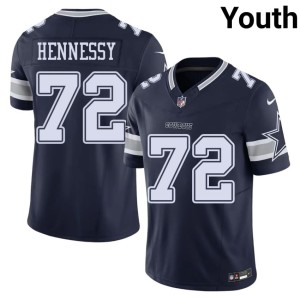 Cowboys Nation #72 Matt Hennessy Game Youth Navy Jerseys 254148-115