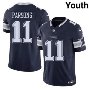 The Pokes Player Navy #11 Micah Parsons Youth Jersey 557626-140