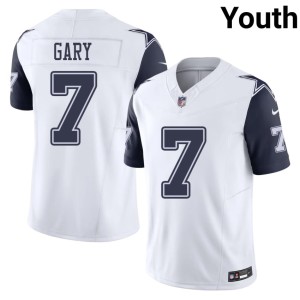 Dallas Youth Embroidery White Color Rush Rashan Gary #7 Jersey 789082-952