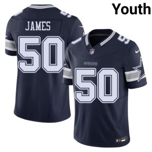 The Pokes Football Shemar James Youth #50 Navy Jersey 116994-361