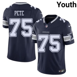 Big D Shiyazh Pete Youth Navy #75 Game Jersey 852656-749