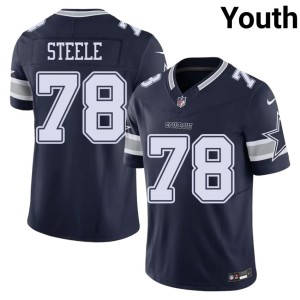 Dallas Terence Steele NIL #78 Navy Youth Jersey 603223-446