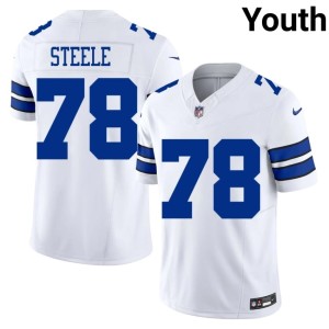 Dallas NFL White Terence Steele Youth #78 Jerseys 873122-916