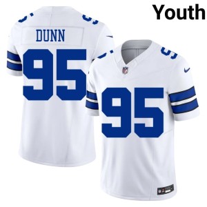 Big D Tommy Dunn #95 White NFL Youth Jerseys 117528-955