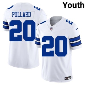 Dallas Tony Pollard #20 White 2026-27 Youth Jerseys 844164-655