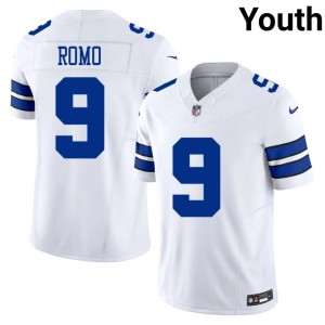 Dallas White Youth #9 Tony Romo Football Jerseys 170045-128
