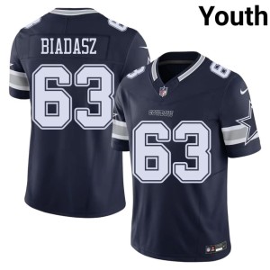 The Pokes Navy #63 2026-27 Tyler Biadasz Youth Jersey 455694-308