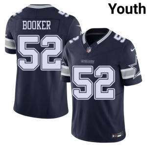 DC Tyler Booker Replica #52 Youth Navy Jerseys 380146-523