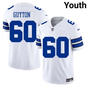 Big D White Youth 2026 #60 Tyler Guyton Jersey 654970-466