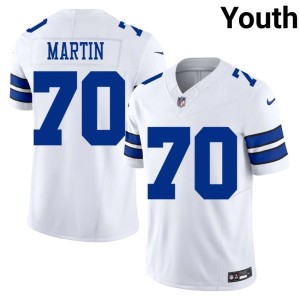 DAL Youth #70 White Zack Martin Game Jersey 159470-777