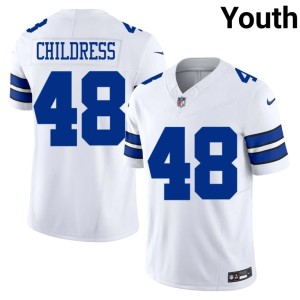 DC White Youth Football Zion Childress #48 Jersey 807669-212