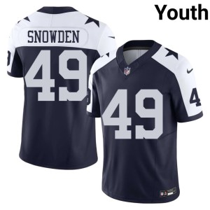 Lone Star Cowboys Charles Snowden Youth Navy #49 Alternate NIL Jersey 927248-711