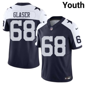 Big D Alternate Navy Youth Chris Glaser #68 Player Jersey 108079-723
