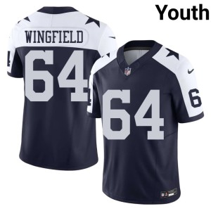 America's Team Official Navy Youth Alternate #64 DJ Wingfield Jersey 340220-186