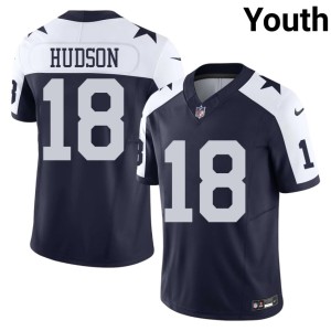 The 'Boys #18 Jordan Hudson Alternate Navy Replica Youth Jerseys 646181-188