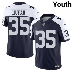 DC Marist Liufau Alternate #35 Football Youth Navy Jerseys 186963-534