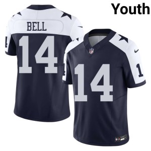 D-Boys Youth #14 Football Alternate Markquese Bell Navy Jerseys 914498-889