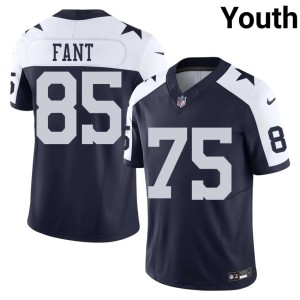 Lone Star Cowboys Princeton Fant Alternate #85 Navy Stitched Youth Jerseys 847757-842