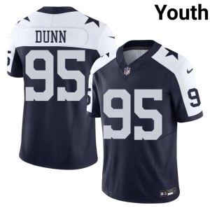 Dallas Cowboys Tommy Dunn Youth Limited Navy Alternate #95 Jerseys 149650-680