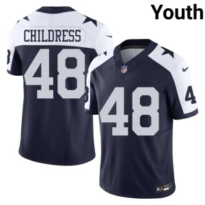 DC Zion Childress Youth #48 NFL Alternate Navy Jersey 104121-446